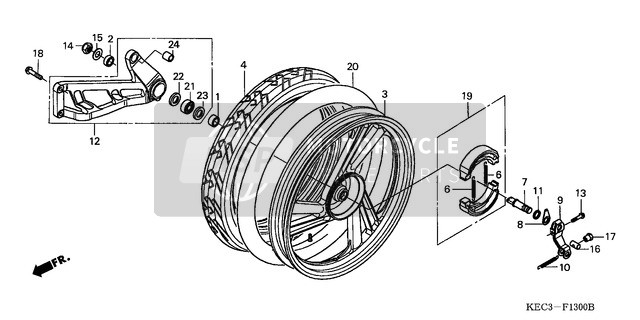 Roue arrière